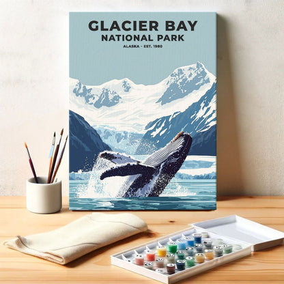 Glacier Bay National Park Heritage Edition | Paint by Numbers Kit