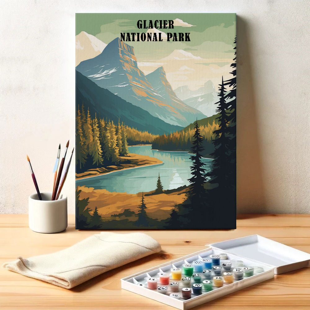 Glacier National Park | Paint by Numbers Kit