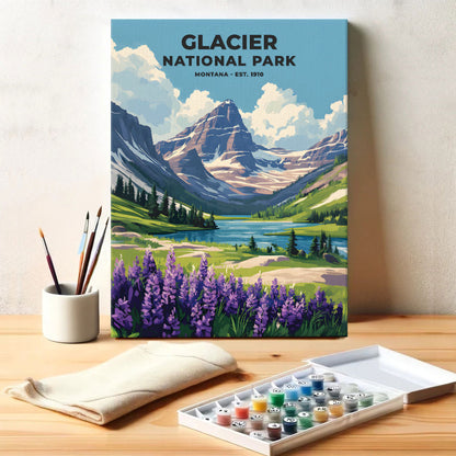 Glacier National Park Heritage Edition | Paint by Numbers Kit