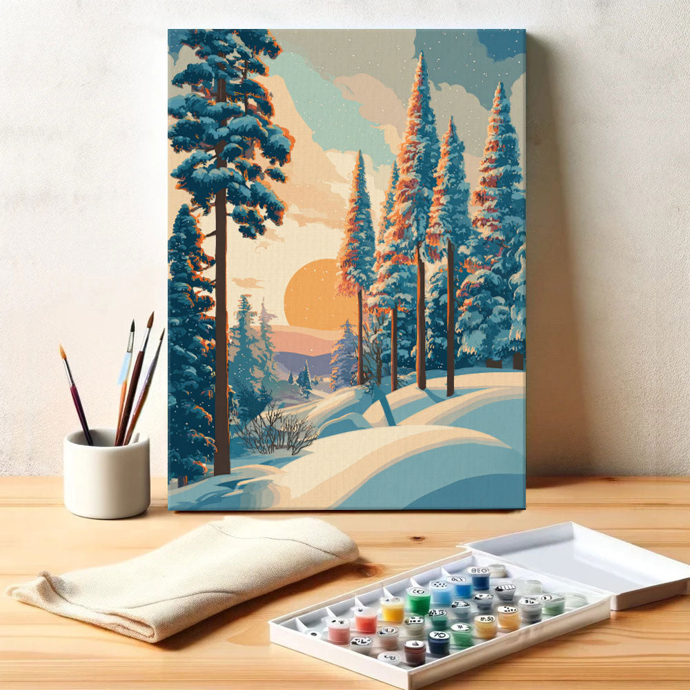 Golden Winter | Paint by Numbers Kit