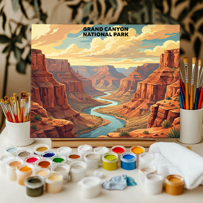 Grand Canyon National Park - Landscape | Paint by Numbers Kit