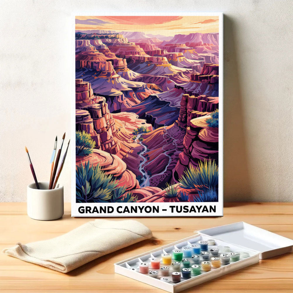 Grand Canyon, Tusayan | US Landmark | Paint by Numbers Kit