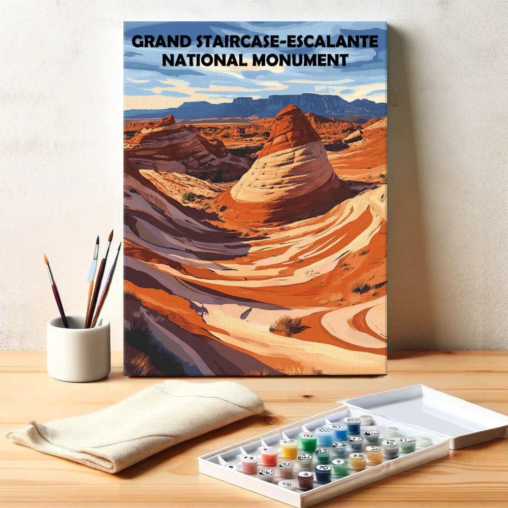 Grand Staircase-Escalante National Monument | Paint by Numbers Kit