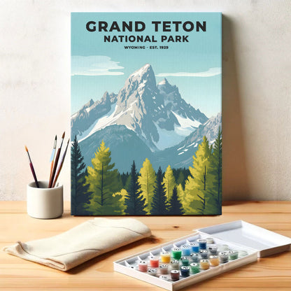 Grand Teton National Park Heritage Edition | Paint by Numbers Kit