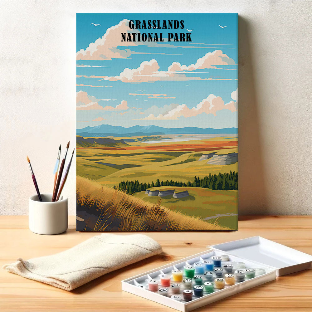 Grasslands National Park | Paint by Numbers Kit