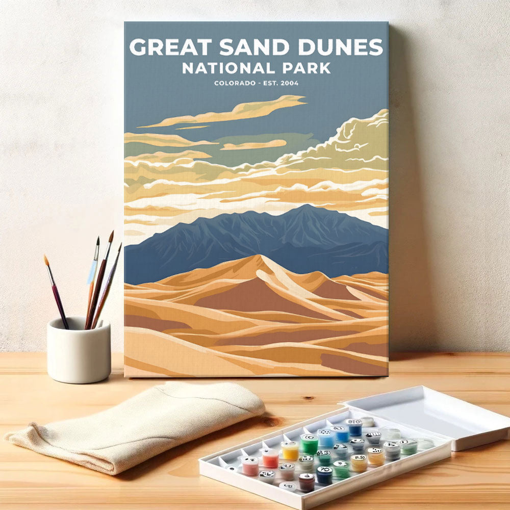 Great Sand Dunes National Park Heritage Edition | Paint by Numbers Kit