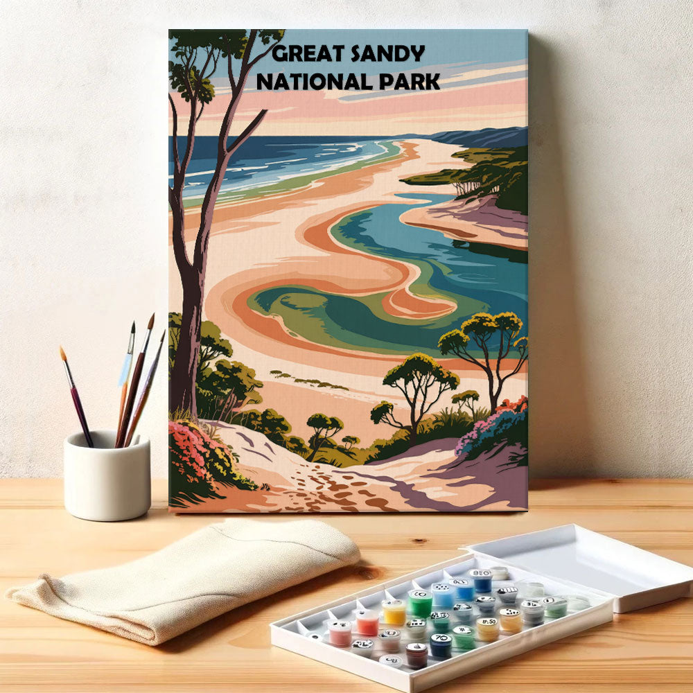 Great Sandy AU National Park | Paint by Numbers Kit