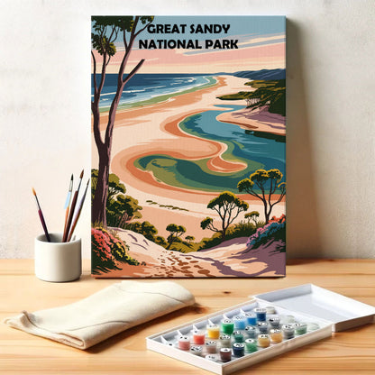 Great Sandy AU National Park | Paint by Numbers Kit