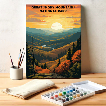 Great Smoky Mountains National Park | Paint by Numbers Kit