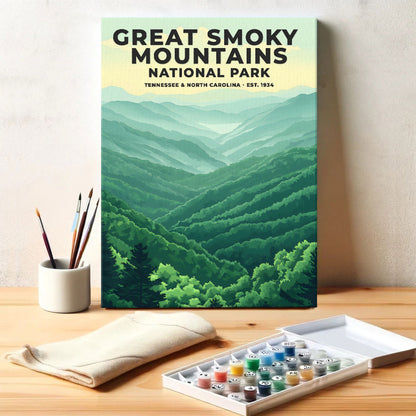 Great Smoky Mountains National Park Heritage Edition | Paint by Numbers Kit