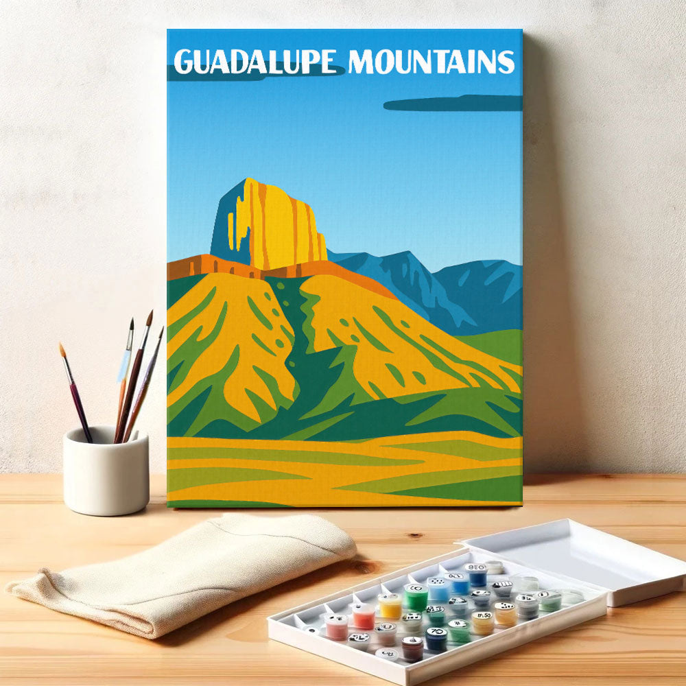 Guadalupe Mountains National Park Beginner | Paint by Numbers Kit