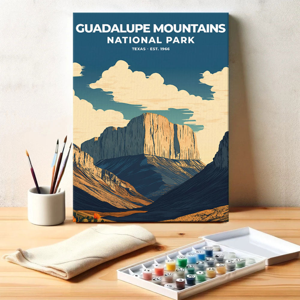 Guadalupe Mountains National Park Heritage Edition | Paint by Numbers Kit