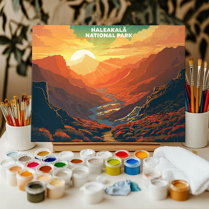 Haleakala National Park - Landscape | Paint by Numbers Kit