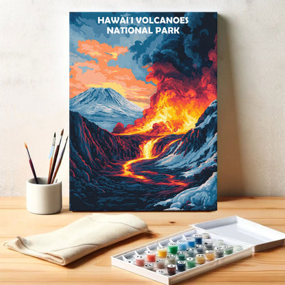 Hawai'i Volcanoes National Park Winter | Paint by Numbers Kit