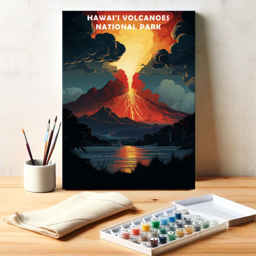 Hawai'i Volcanoes Park | Paint by Numbers Kit