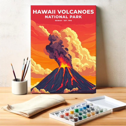 Hawai'i Volcanoes Park Heritage Edition | Paint by Numbers Kit