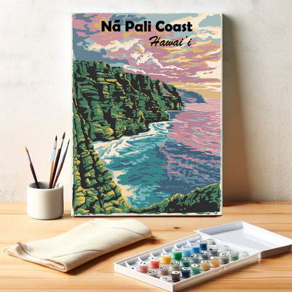 Hawaii - Na Pali Coast | Paint by Numbers Kit