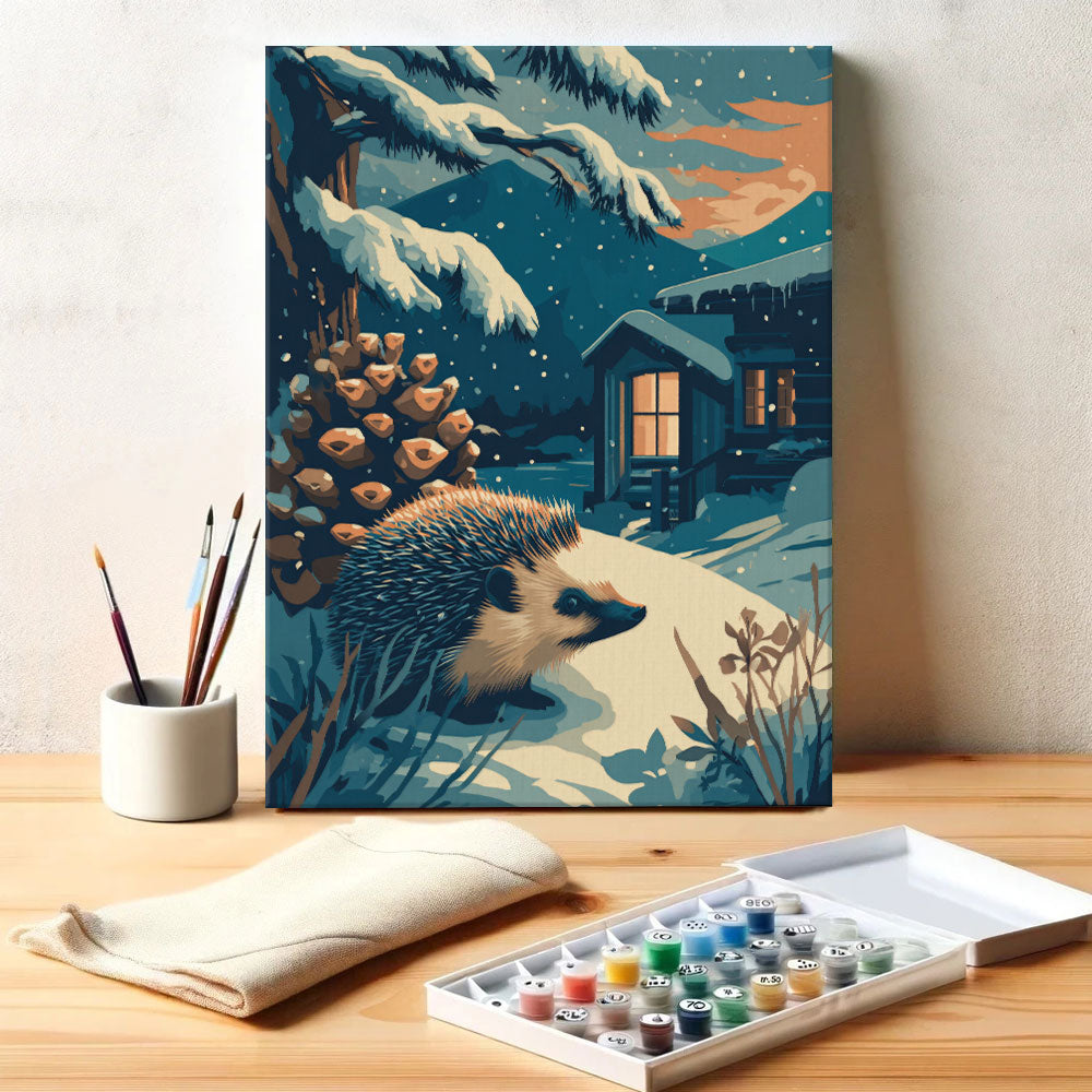 Hedgehog Hideaway | Paint by Numbers Kit