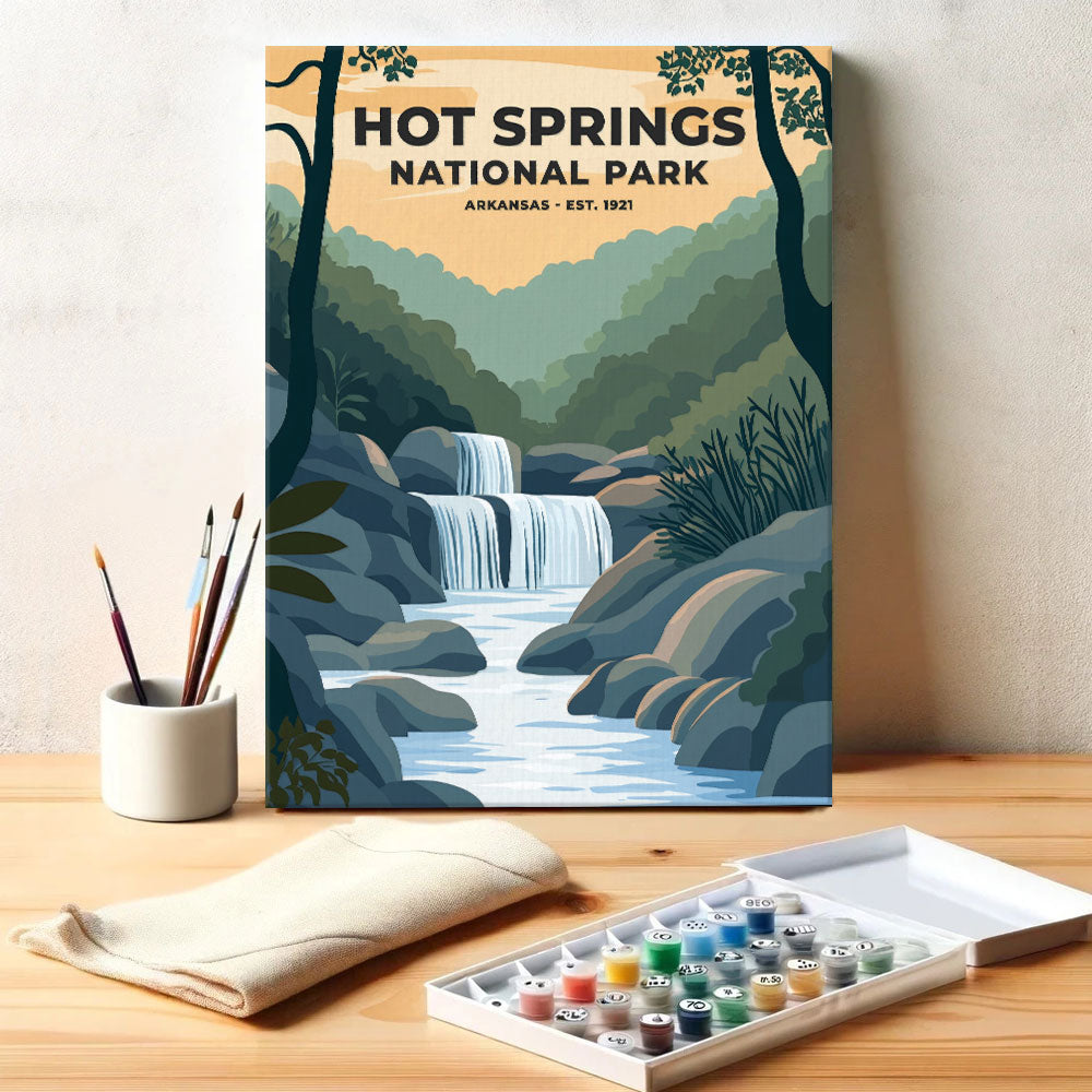 Hot Springs National Park Heritage Edition | Paint by Numbers Kit