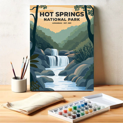 Hot Springs National Park Heritage Edition | Paint by Numbers Kit