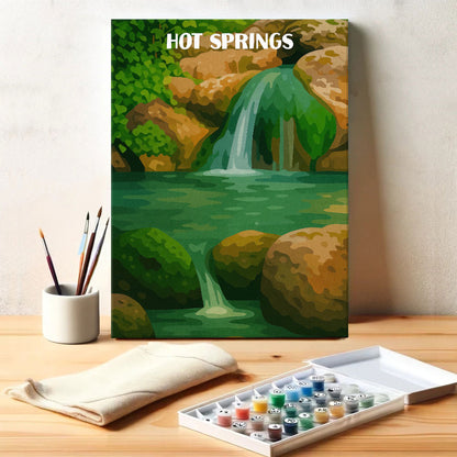Hot Springs National Park Beginner | Paint by Numbers Kit
