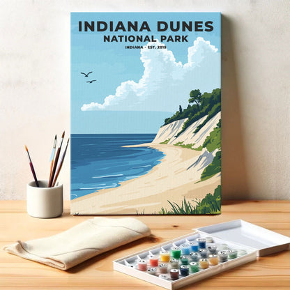 Indiana Dunes National Park Heritage Edition | Paint by Numbers Kit