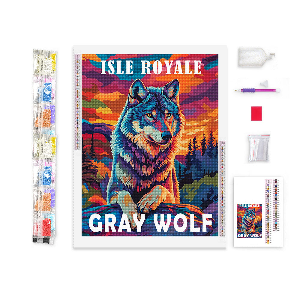 Isle Royale National Park Animal Diamond Painting