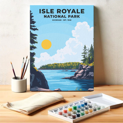 Isle Royale National Park Heritage Edition | Paint by Numbers Kit