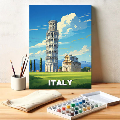 Italy Travel Poster | Paint by Numbers Kit