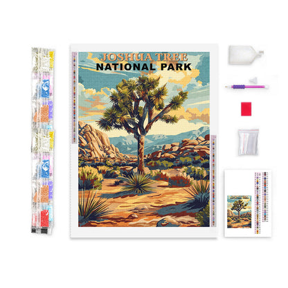 Joshua Tree National Park Diamond Painting (Vintage Edition)