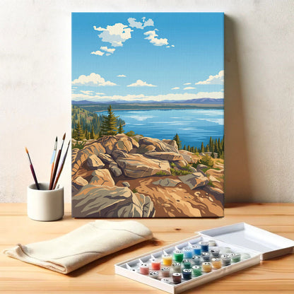 Jenny Lake - Grand Teton | Paint by Numbers Kit