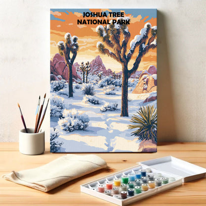 Joshua Tree National Park Winter | Paint by Numbers Kit