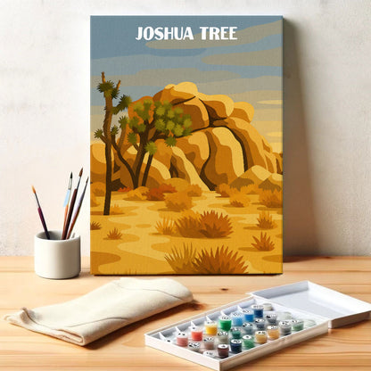 Joshua Tree National Park Beginner | Paint by Numbers Kit