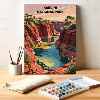 Karijini AU National Park | Paint by Numbers Kit