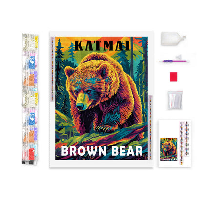 Katmai National Park Animal Diamond Painting