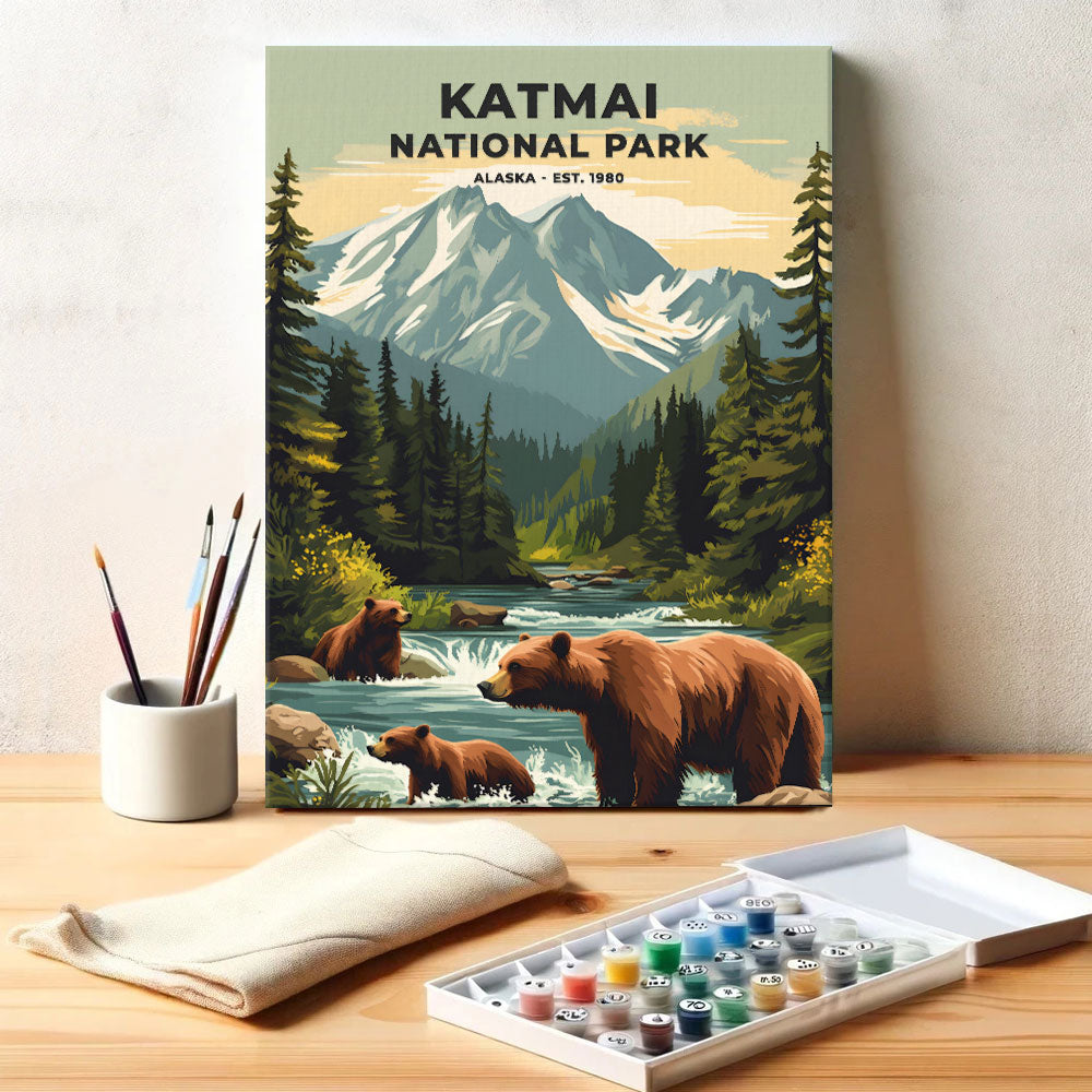 Katmai National Park Heritage Edition | Paint by Numbers Kit