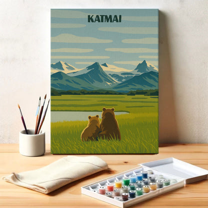 Katmai National Park Beginner | Paint by Numbers Kit