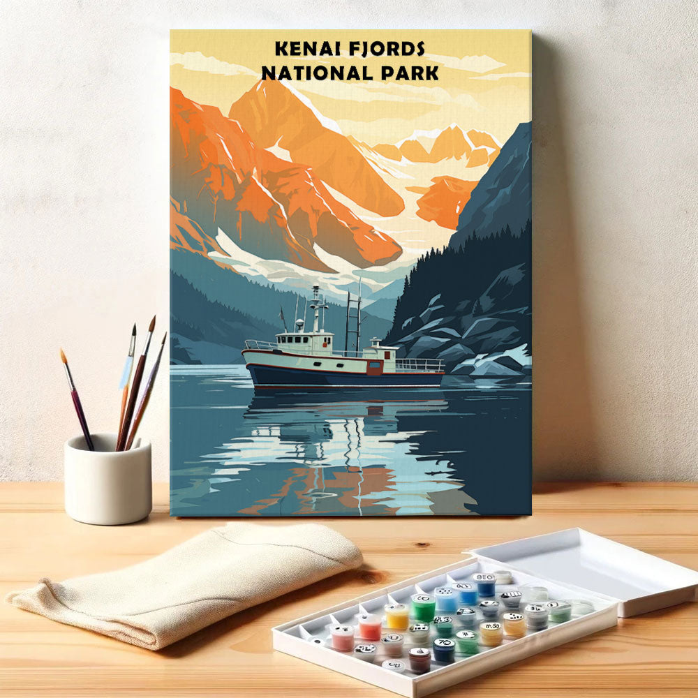 Kenai Fjords National Park | Paint by Numbers Kit