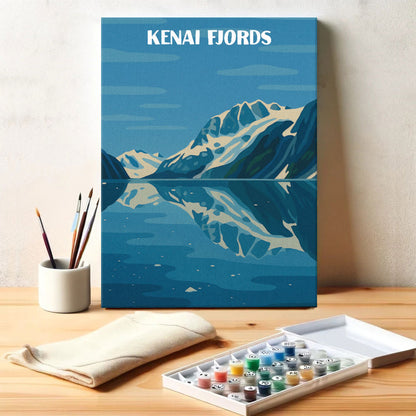 Kenai Fjords National Park Beginner | Paint by Numbers Kit