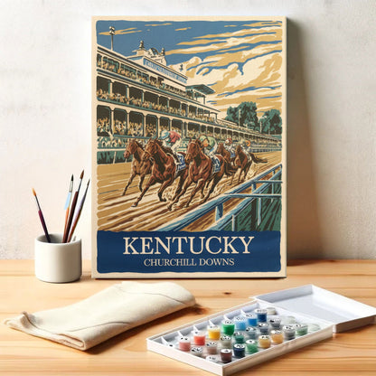 Kentucky – Churchill Downs | Malen nach Zahlen-Set