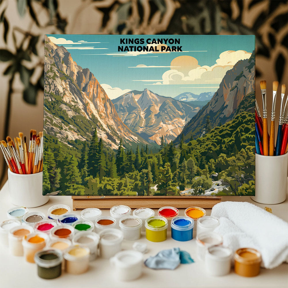 Kings Canyon National Park - Landscape | Paint by Numbers Kit