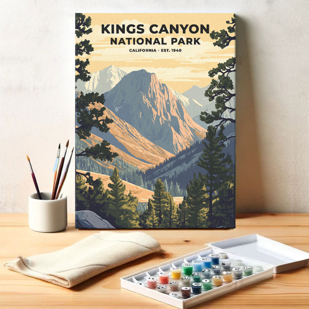 Kings Canyon National Park Heritage Edition | Paint by Numbers Kit