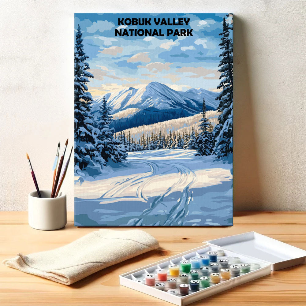 Kobuk Valley National Park Winter | Paint by Numbers Kit