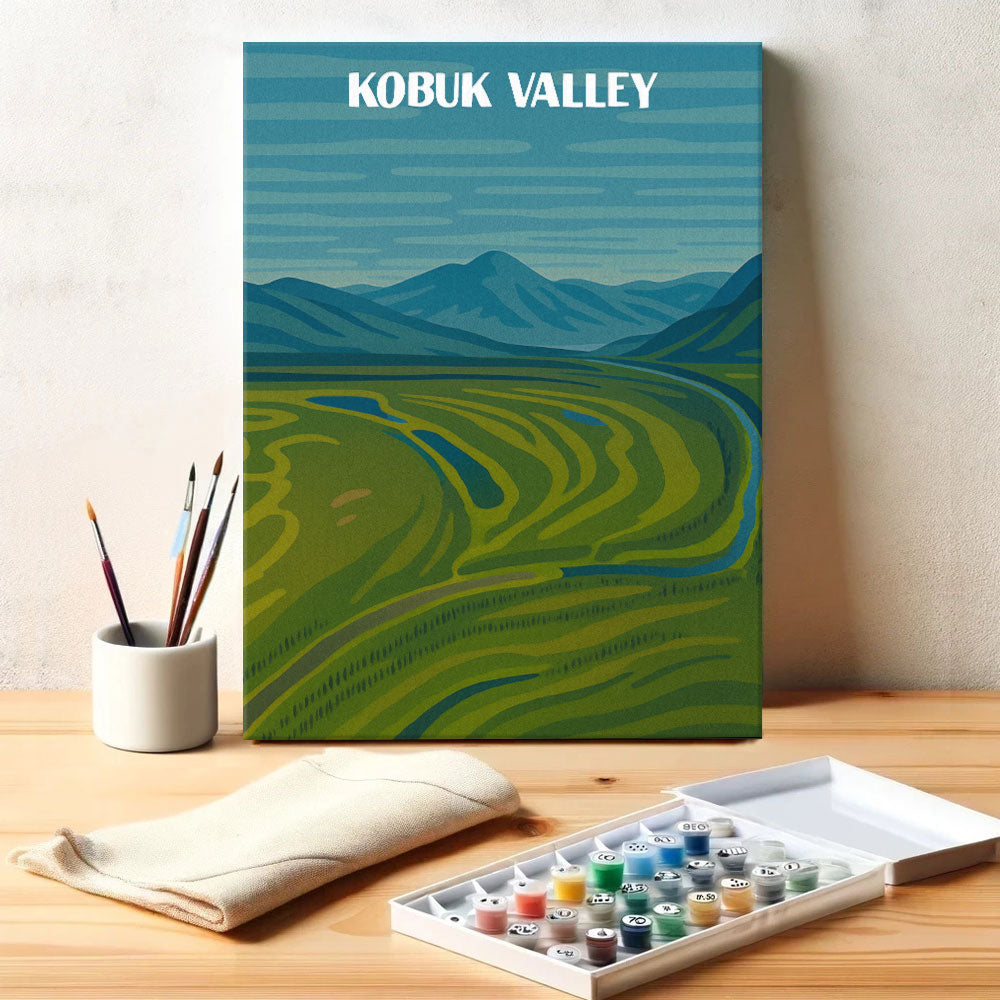 Kobuk Valley National Park Beginner | Paint by Numbers Kit