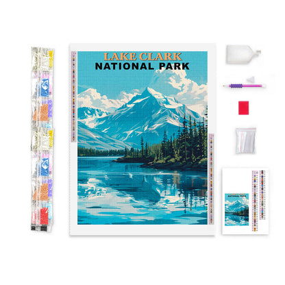 Lake Clark National Park Diamond Painting (Vintage Edition)