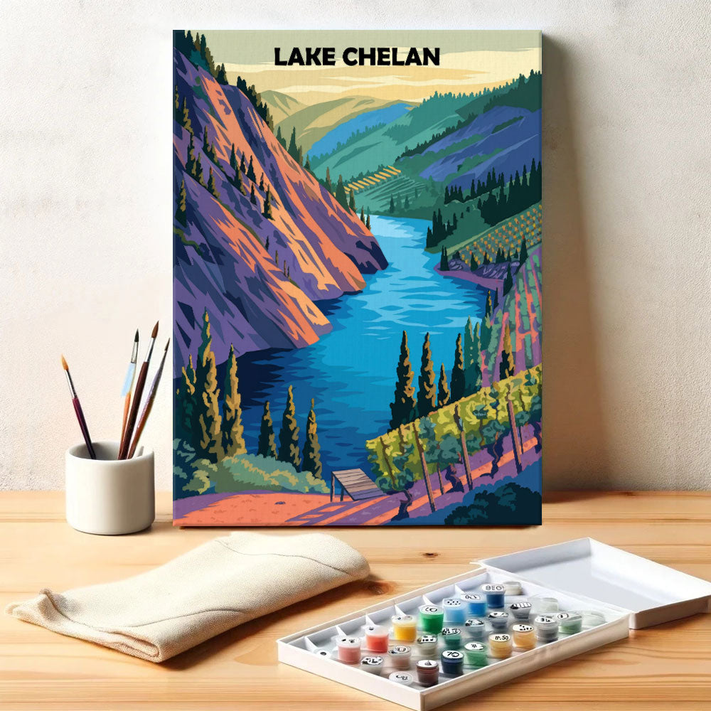 Lake Chelan | Paint by Numbers Kit