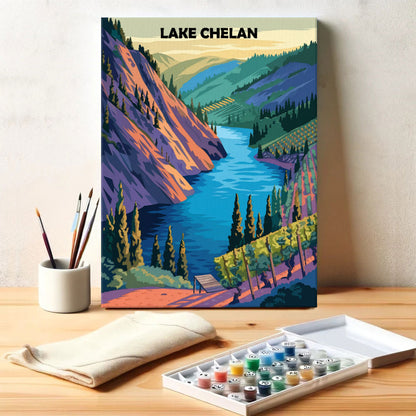 Lake Chelan | Paint by Numbers Kit