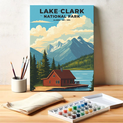 Lake Clark National Park Heritage Edition | Paint by Numbers Kit