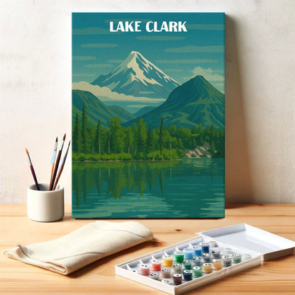 Lake Clark National Park Beginner | Paint by Numbers Kit