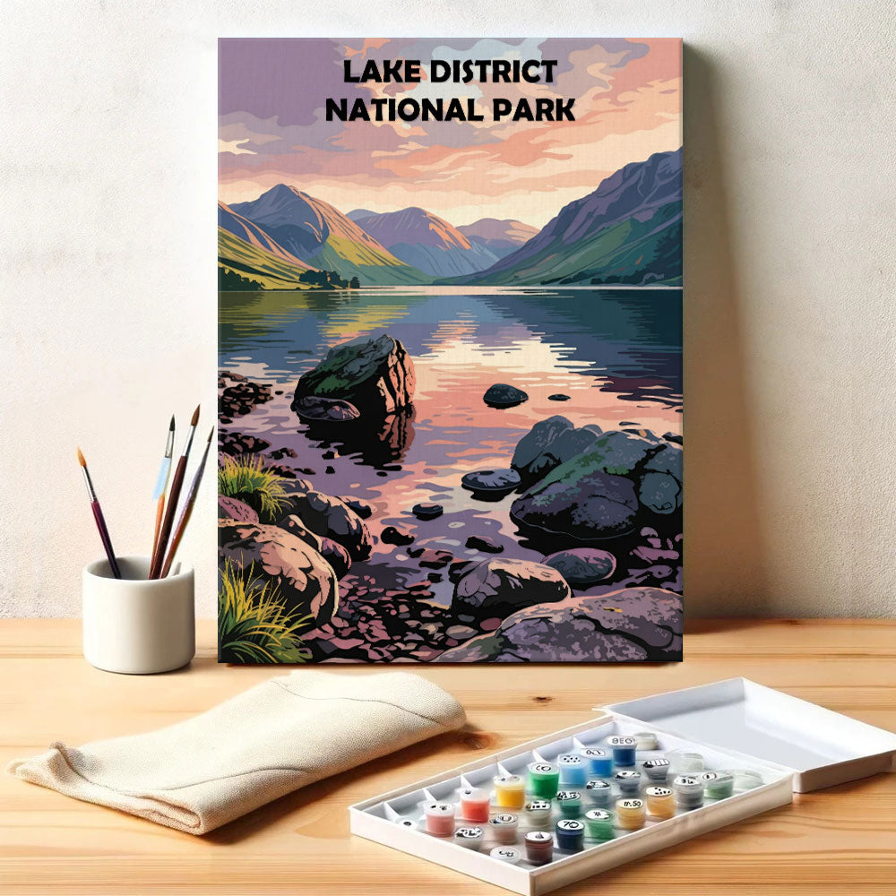 Lake District, britischer Nationalpark | Malen nach Zahlen-Set